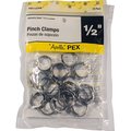 Apollo Pex 1/2 in. Stainless Steel PEX Barb Pinch Clamp (10-Pack), 10PK PXPC1210PK